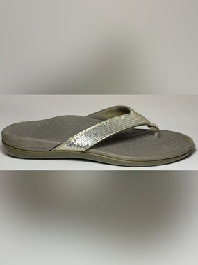 Vionic Tide Sequins Orthotic Flip-Flop Sandals - 
Size 8 -